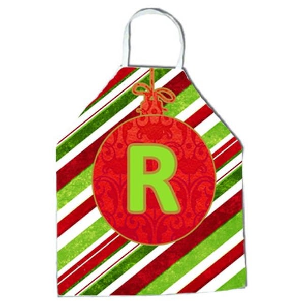 Carolines Treasures Carolines Treasures CJ1039-RAPRON Christmas Oranment Holiday Initial Letter R Apron CJ1039-RAPRON - main